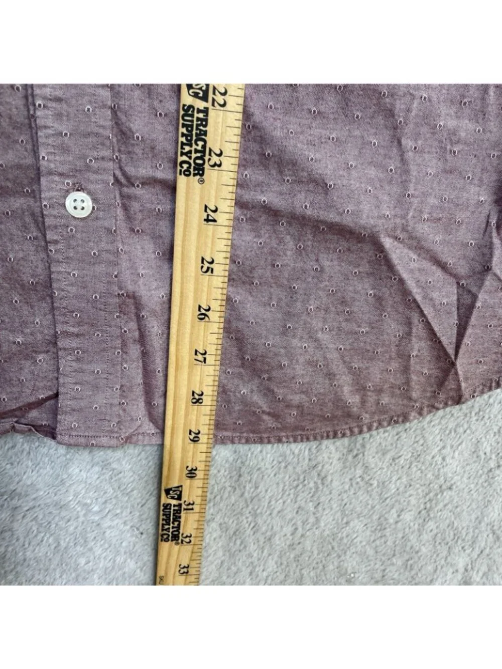 Banana Republic Men's M Stretch Button-Up Shirt Textured Mauve B1341
